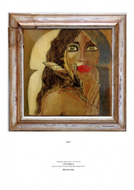 Pintura intitulada "Sabra" por Barbara E.Lezmy, Obras de arte originais