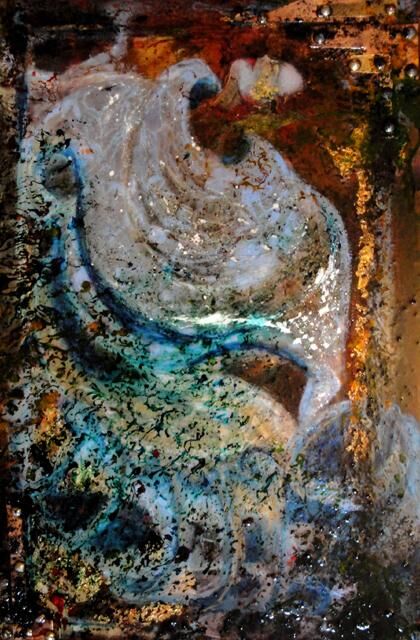 Peinture intitulée "Madame rêve et sa M…" par Barbara E.Lezmy, Œuvre d'art originale