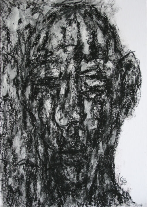 Tekening getiteld "PORTRET EMOCJONALNY…" door Barbara Kosz, Origineel Kunstwerk, Pastel