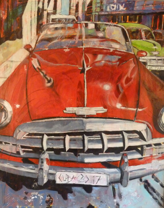 Painting titled ""CUBA 2017"" by Barbara Piatti, Original Artwork, Oil