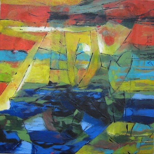 Painting titled "Alinghi" by Barbara Piatti, Original Artwork, Oil