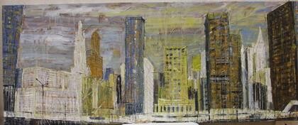 Malarstwo zatytułowany „Ground Zero” autorstwa Barbara Piatti, Oryginalna praca, Olej