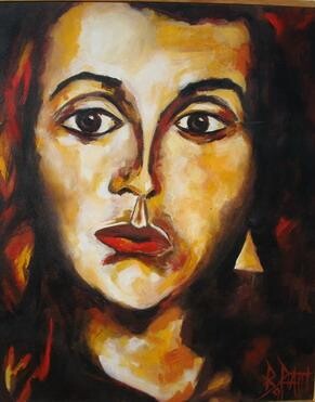 Painting titled "Ego prismatique" by Barbara Piatti, Original Artwork, Acrylic