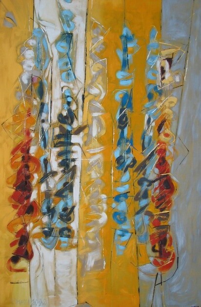 Peinture intitulée "Seven Clarinets" par Barbara Piatti, Œuvre d'art originale, Huile