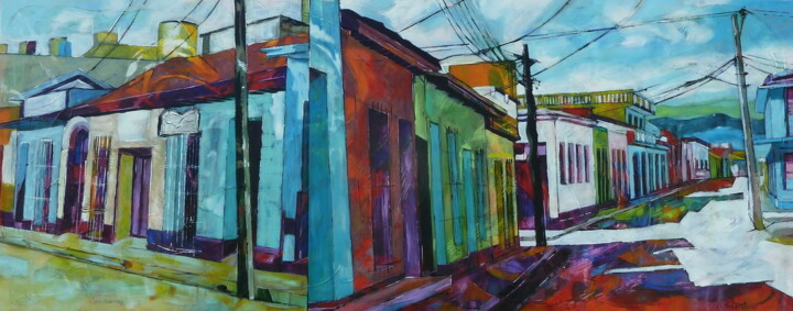 Peinture intitulée "Trinidad" par Barbara Piatti, Œuvre d'art originale, Huile