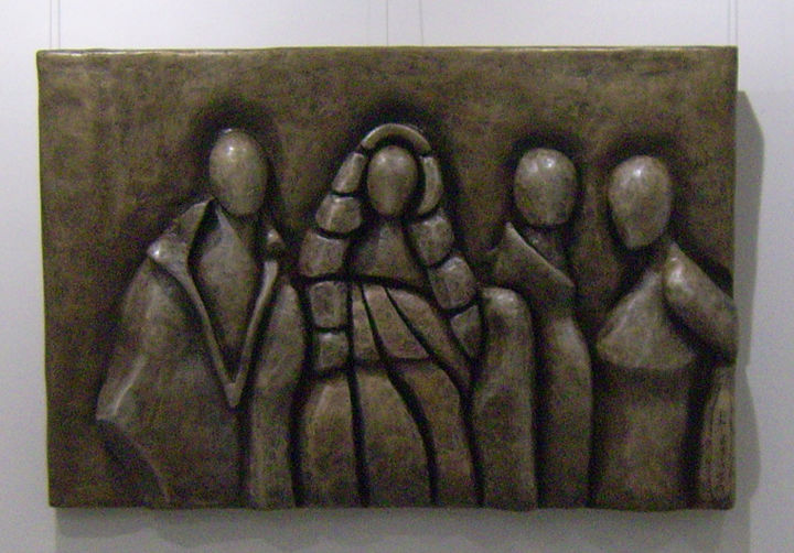 Sculpture titled ""Observando..."" by Bárbara Teixeira, Original Artwork, Mixed Media