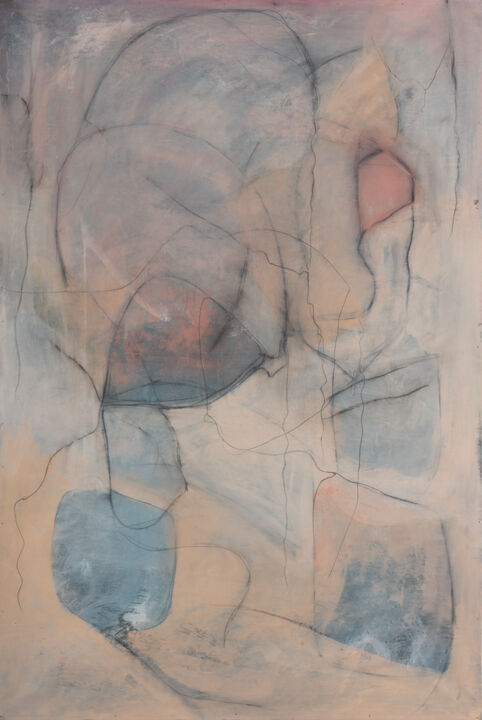 Картина под названием "AQUILONI VOLANTI" - Barbara Tisocco, Подлинное произведение искусства, Акрил Установлен на Деревянная…