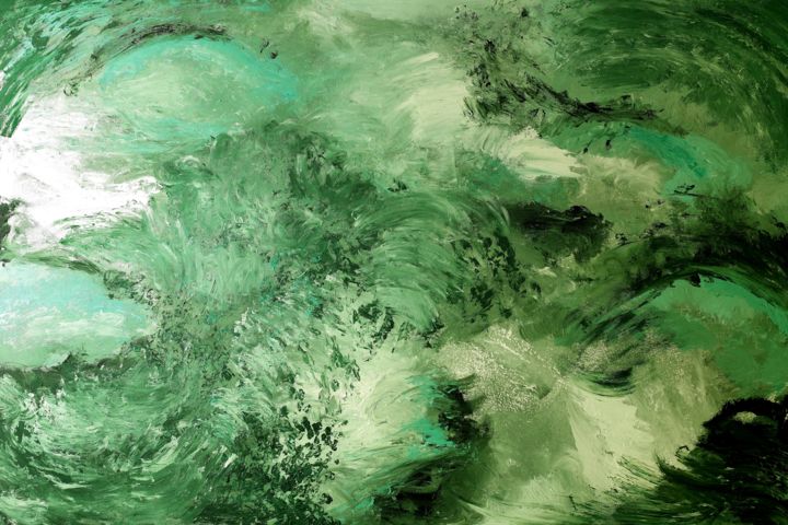 Pintura titulada "foresta feconda" por Barbara Cervio, Obra de arte original, Acrílico