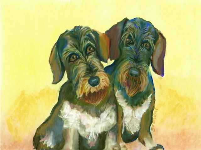 Painting titled "Old Friends" by Barbara Anthony Grondal, Original Artwork