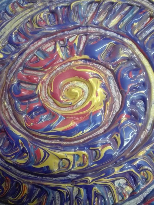 Peinture intitulée "portale-viola-natal…" par Barbara Hughes, Œuvre d'art originale