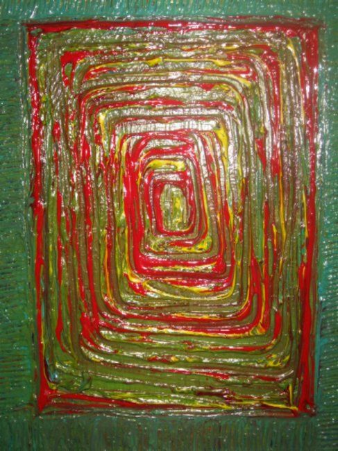 Peinture intitulée "Tunnel" par Barbara Hughes, Œuvre d'art originale