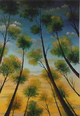 Pittura intitolato "Mistero" da Marina Barbiero-Occhi Pinti, Opera d'arte originale,