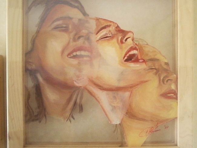 Malarstwo zatytułowany „Me dedico a pintar…” autorstwa Valentina Arenas, Oryginalna praca, Olej