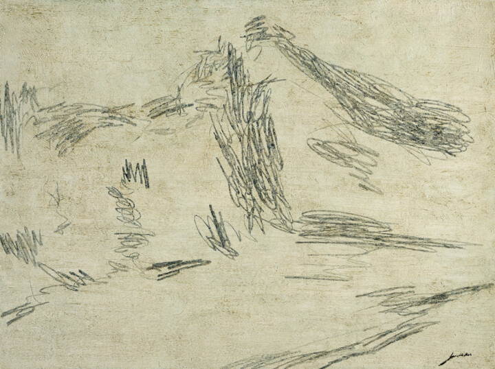 Pintura intitulada "Nude Landscape" por Ihar Barkhatkou, Obras de arte originais, Óleo