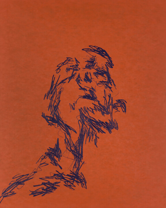 Картина под названием "A Man in the Sun" - Ihar Barkhatkou, Подлинное произведение искусства, Масло