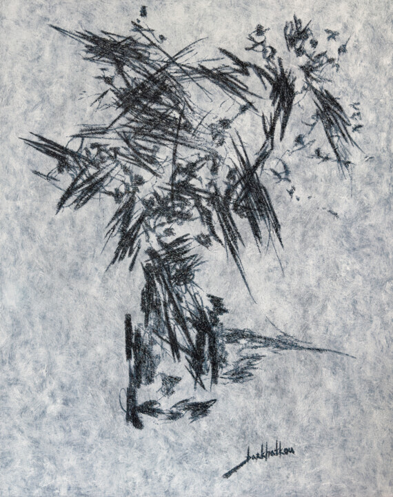 Картина под названием "Still Life with Mim…" - Ihar Barkhatkou, Подлинное произведение искусства, Масло Установлен на Деревя…