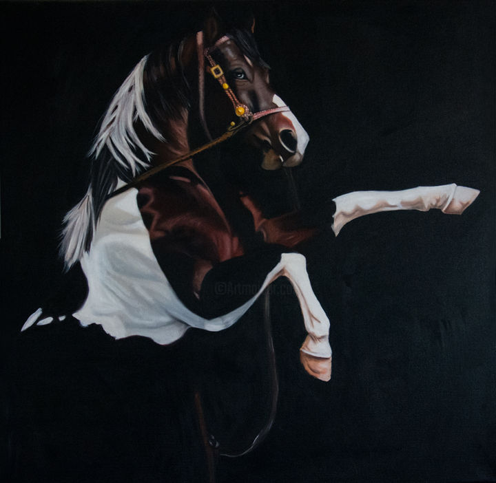 "Horse" başlıklı Tablo Fatma Barlas Özkavalcıoğlu tarafından, Orijinal sanat, Petrol