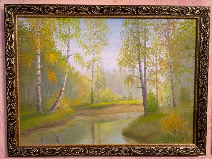 Pintura intitulada "Природа 6" por Leonid Malshakov, Obras de arte originais, Óleo
