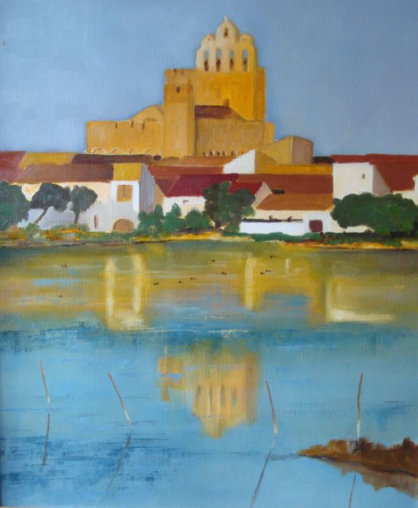 Pintura titulada "les saintes" por Baron, Obra de arte original, Oleo