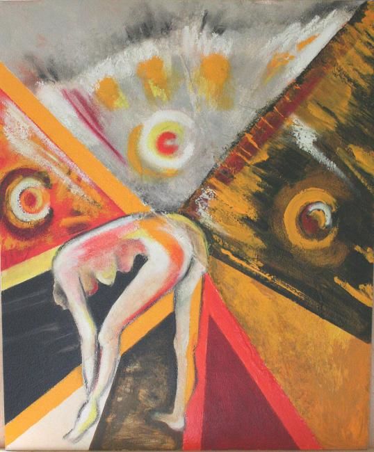 Peinture intitulée "Femme papillon" par Baron Samdi, Œuvre d'art originale, Huile