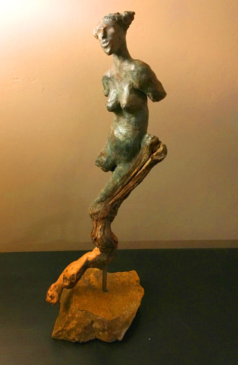 Sculptuur getiteld "Bugeisha" door René Barranco, Origineel Kunstwerk, Klei