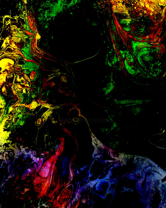Digital Arts titled "Metamorphosis in th…" by Barry Farley Visual Arts, Original Artwork, Digital Painting