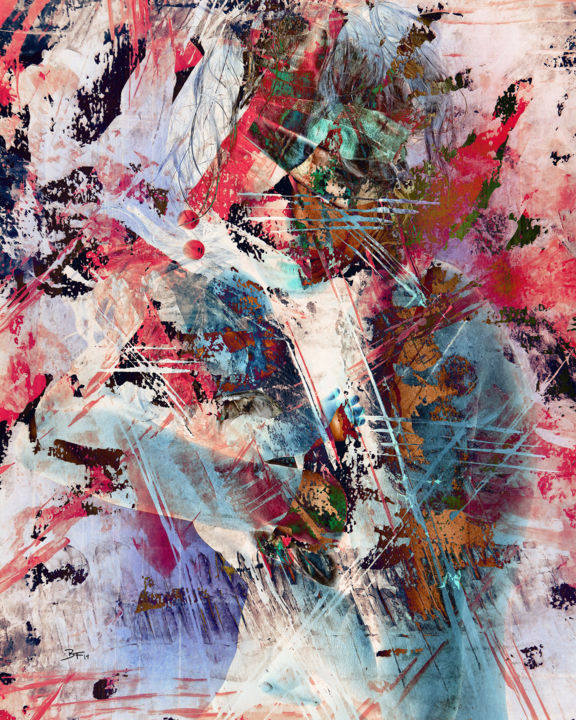 Arts numériques intitulée "Angel of Mercy" par Barry Farley Visual Arts, Œuvre d'art originale, Peinture numérique