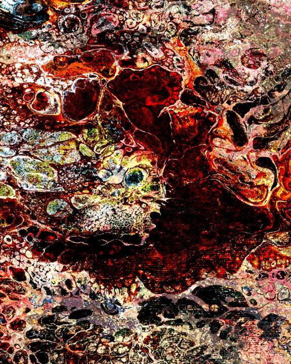 Digitale Kunst mit dem Titel "In the Belly of the…" von Barry Farley Visual Arts, Original-Kunstwerk, Digitale Malerei Auf A…
