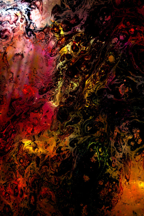 Arte digital titulada "Obelisk of Torture" por Barry Farley Visual Arts, Obra de arte original, Pintura Digital Montado en O…