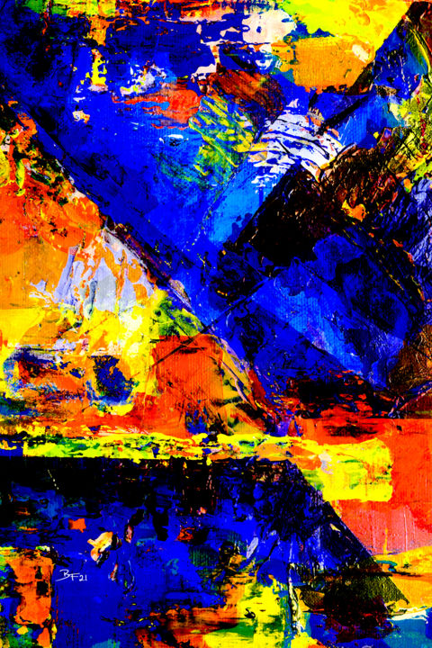 Digital Arts titled "Breaking the Bonds…" by Barry Farley Visual Arts, Original Art, Digital Painting Mounted on Other rigid…