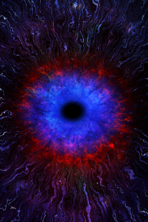 Digital Arts titled "He Who Searches Man…" by Barry Farley Visual Arts, Original Art, Digital Painting Mounted on Other rigi…