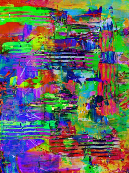 Digital Arts titled "Revealing the Power…" by Barry Farley Visual Arts, Original Art, Digital Painting Mounted on Other rigi…