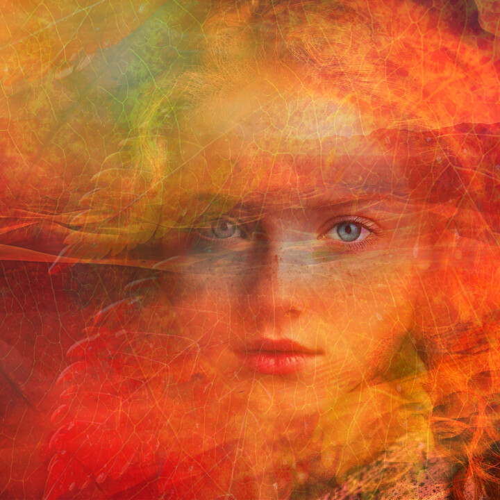 Фотография под названием "Red hair" - Bart Debo, Подлинное произведение искусства, Цифровая фотография