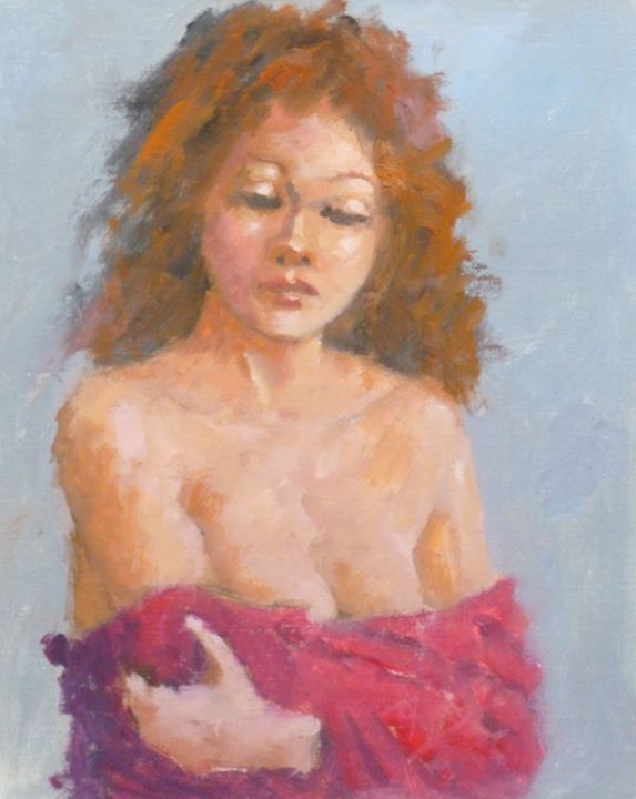 Schilderij getiteld "Ella" door Bart Buijsen, Origineel Kunstwerk, Acryl