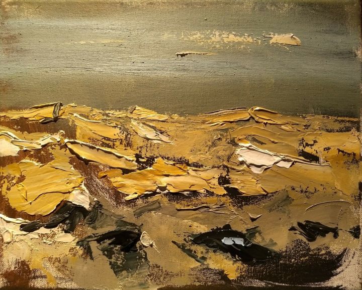 Pittura intitolato "Maspalomas dunas 1" da Bart Verbrugge, Opera d'arte originale, Olio
