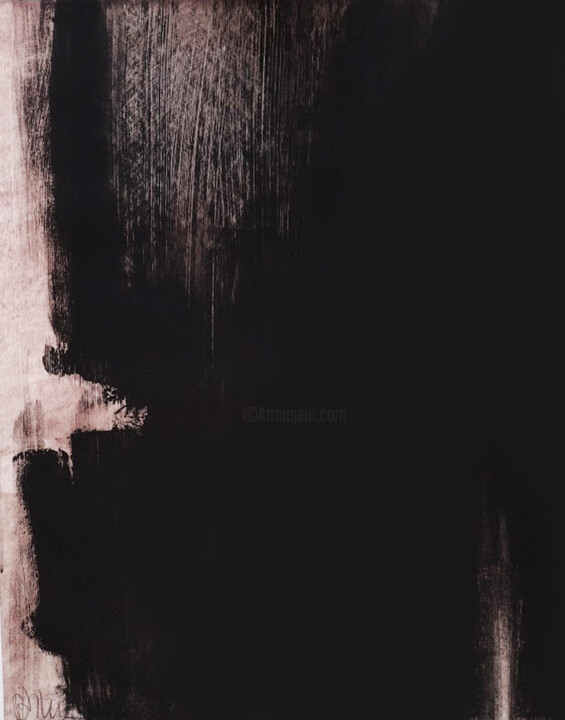 Pittura intitolato "As dark as it could…" da Bart Van Zweeden, Opera d'arte originale, Acrilico