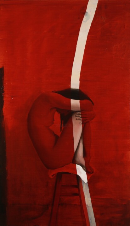 Картина под названием "Let them talk" - Bart Van Zweeden, Подлинное произведение искусства, Масло