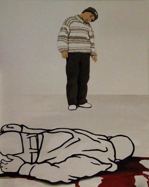 Картина под названием "The stolen children…" - Bartosz Kolata, Подлинное произведение искусства