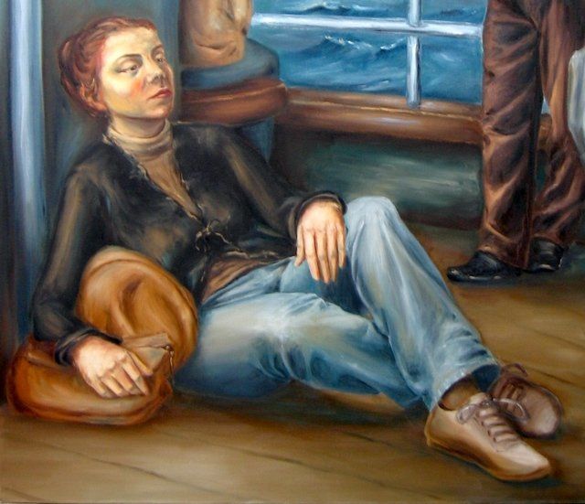 Painting titled "DENİZİM_detay" by Başak Yılmaz, Original Artwork