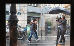 Photographie intitulée "danse sous la pluie" par Lionel Bascoulard, Œuvre d'art originale