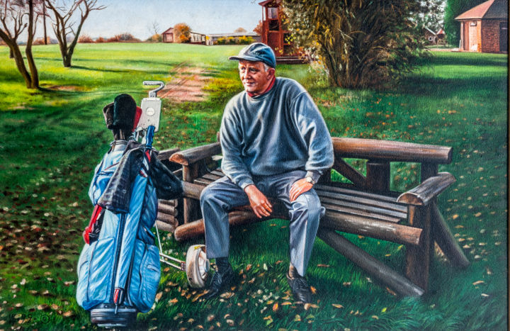 Painting titled "golf-5779.jpg" by Илларионов, Original Art, Oil