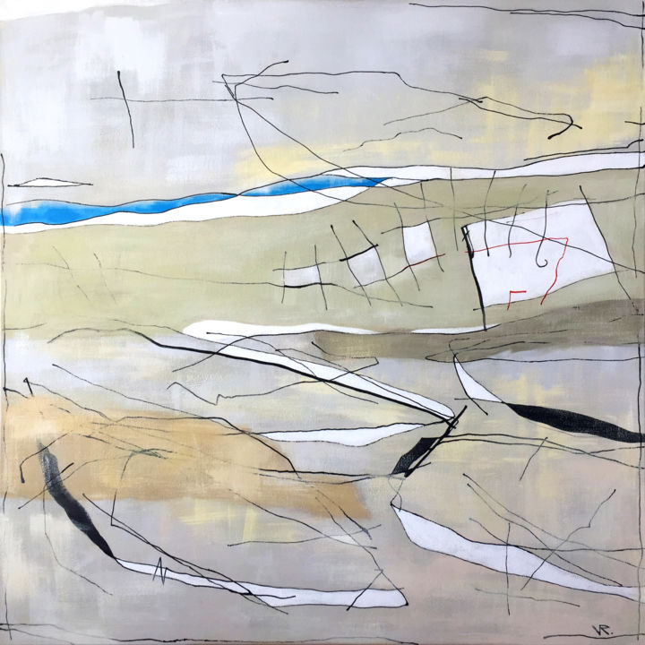 Painting titled "Cote d'Azur #8" by Rogin Viacheslav (Bashlyk), Original Art, Acrylic