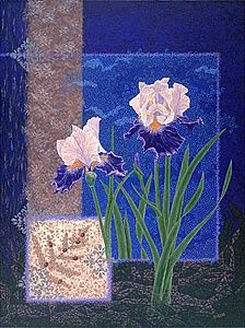 Digital Arts titled "Iris Flower Bearded…" by Fine Art Prints Fish Flowers Baslee Troutman, Original Artwork, Other