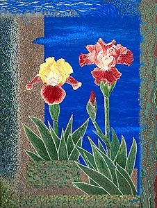 Digital Arts titled "Iris Flower Art Iri…" by Fine Art Prints Fish Flowers Baslee Troutman, Original Artwork, Other
