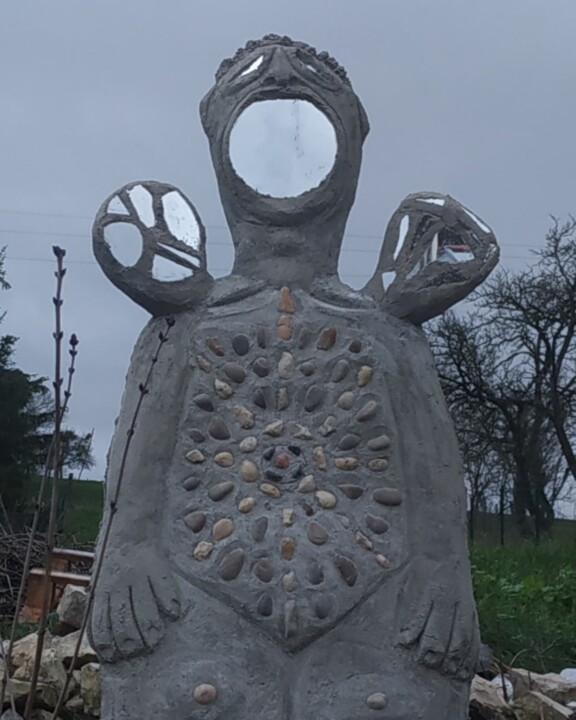 Sculpture titled "Sans titre" by Burnel Philippe, Original Artwork, Cement