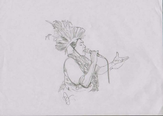Zeichnungen mit dem Titel "Nzie" von Bassakirou, Original-Kunstwerk