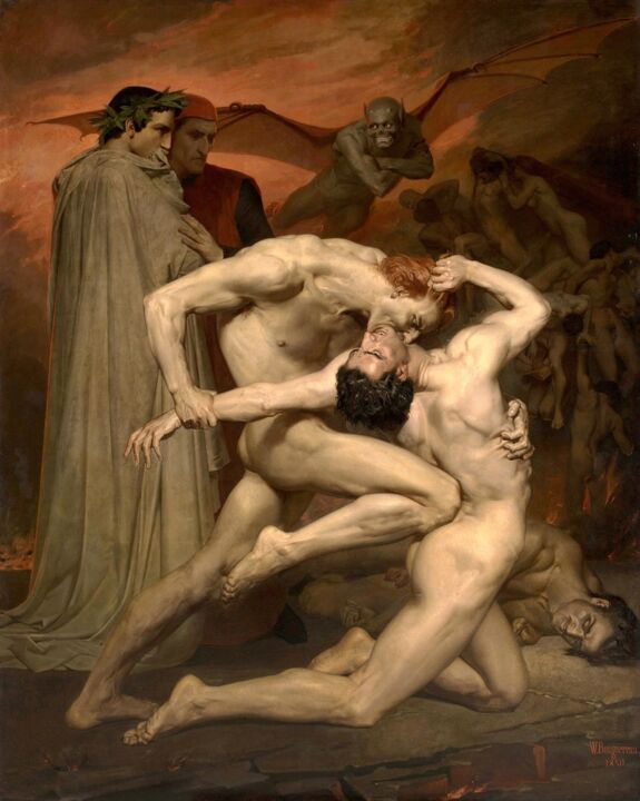 Behind Masterpieces: Dante and Virgil by William Bouguereau