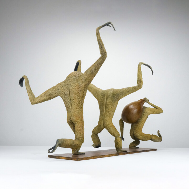 Sculpture titled "La cavale" by Bastien Bonhomme, Original Artwork, Bronze