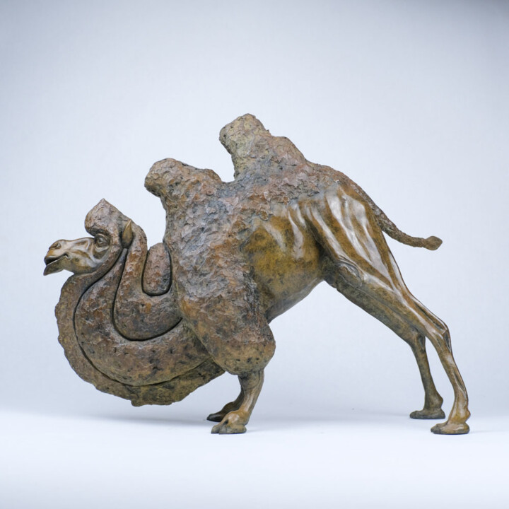 Sculpture titled "Nomade" by Bastien Bonhomme, Original Artwork, Bronze