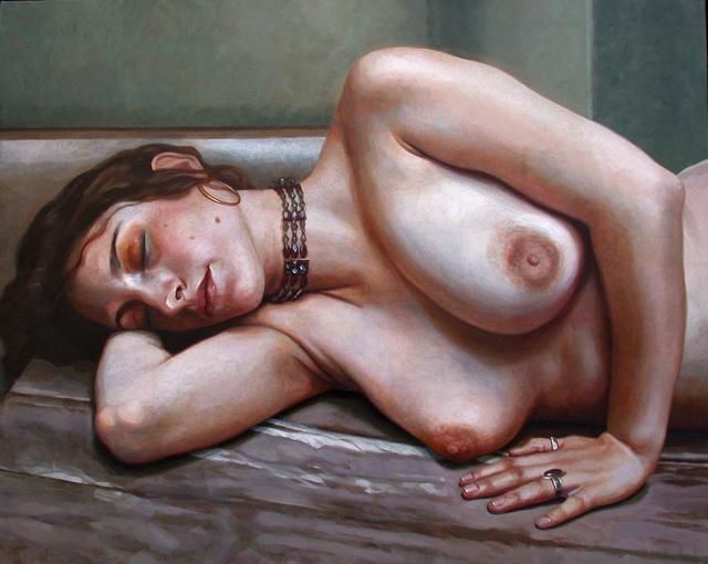 Painting titled "Gwenola" by Bastien Millan, Original Artwork